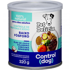 Lata Pet Delícia  cães  Control Dog Baixo Fósforo - 320g